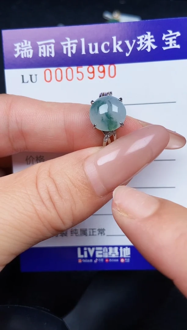 翡翠银S925镶嵌颈饰5990