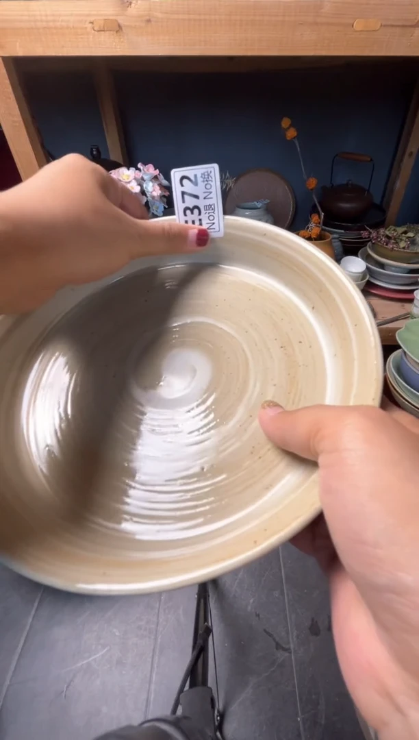 瓷片Q****惠e372手刷麻点立边碟