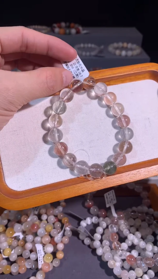 未镶嵌手串水晶15号链接 卡11咪+