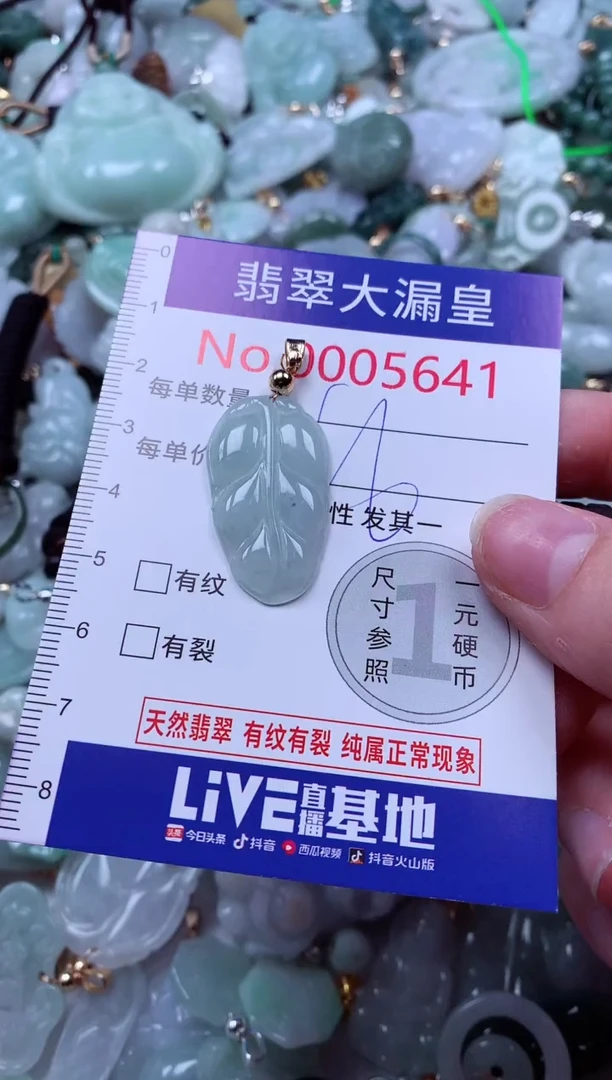 吊坠(不含链)未镶嵌翡翠5641