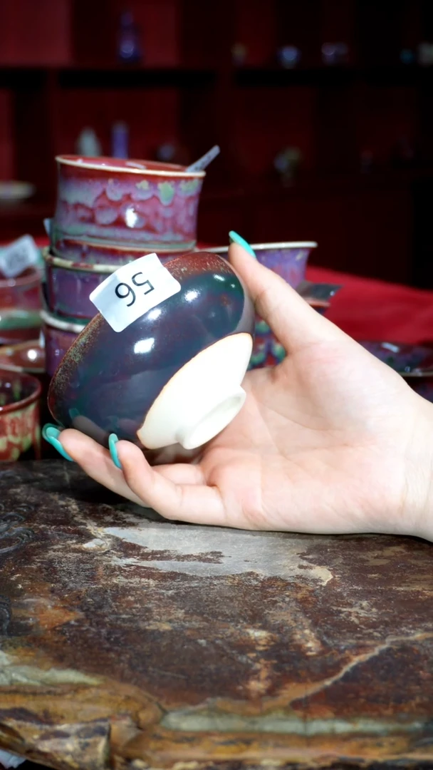 摆件精品窑变钧瓷茶器