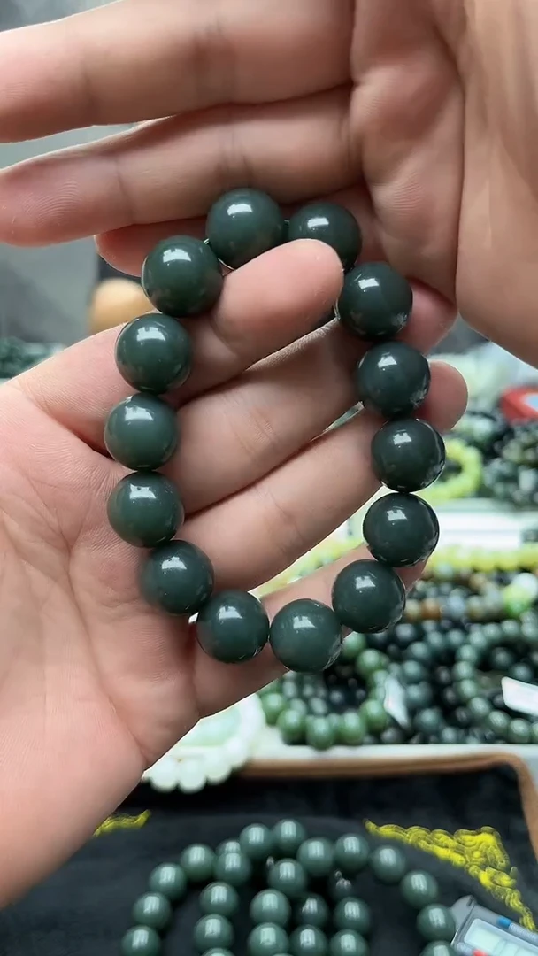 手串未镶嵌和田玉新疆且末蓝16