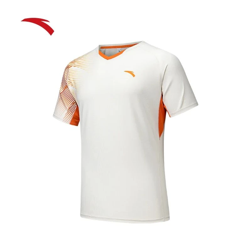 安踏吸湿速干T恤男女夏季透气运动T恤短袖羽毛球跑步体测训练服