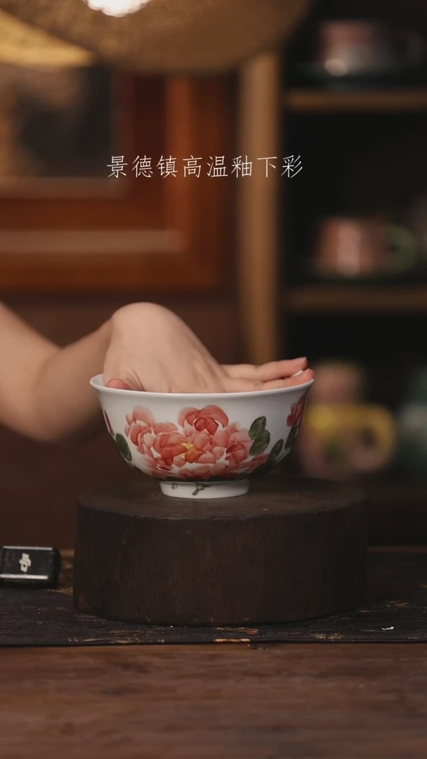 陶瓷景德镇高温釉下手绘陶瓷565