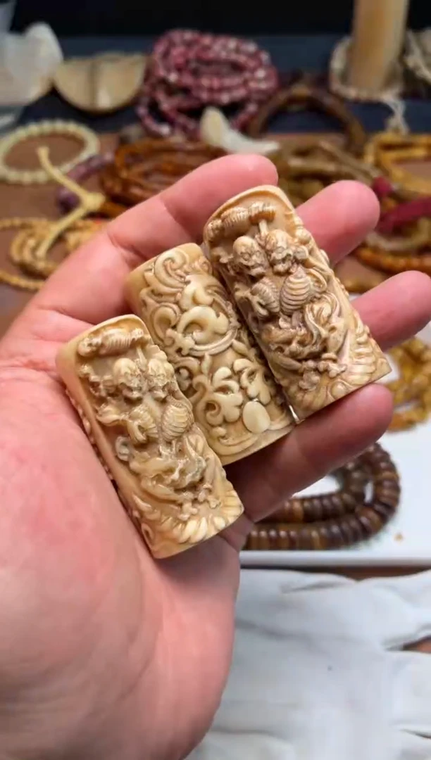 牛骨其他杂件643-尸陀林骨棒-有棕裂