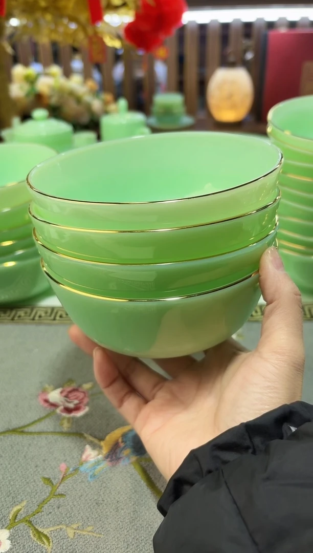 玉瓷 5.5英寸饭碗4个景德镇陶瓷