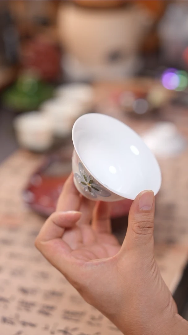 茶具有田烧二才盖碗