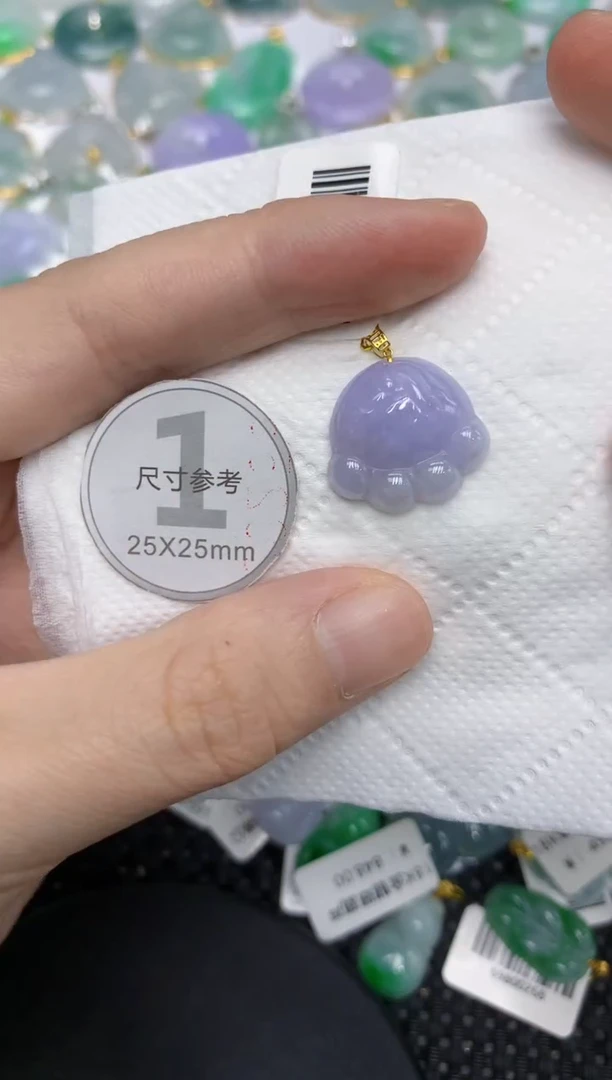 颈饰18K金镶嵌翡翠11111111