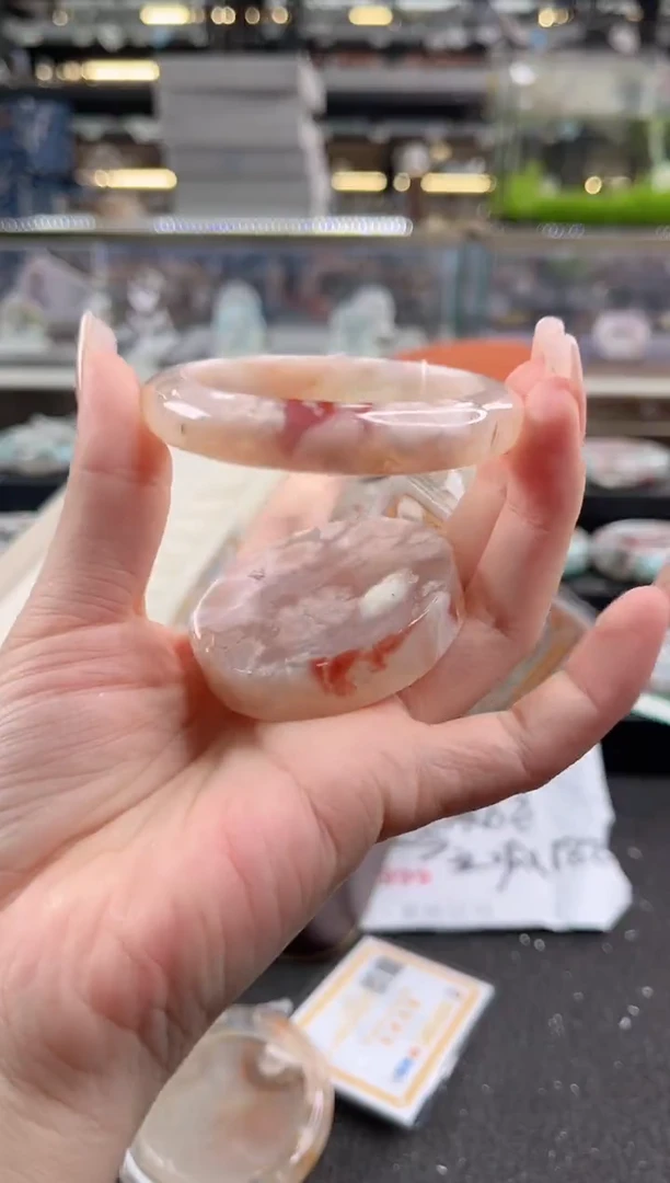 未镶嵌手镯石英质玉54圈口 （赠品镯心）314407