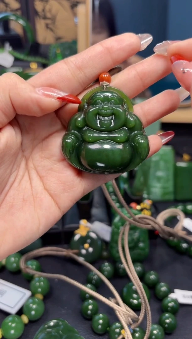 【闪购商品】和田玉（碧玉）吊坠(赠链)未镶嵌1