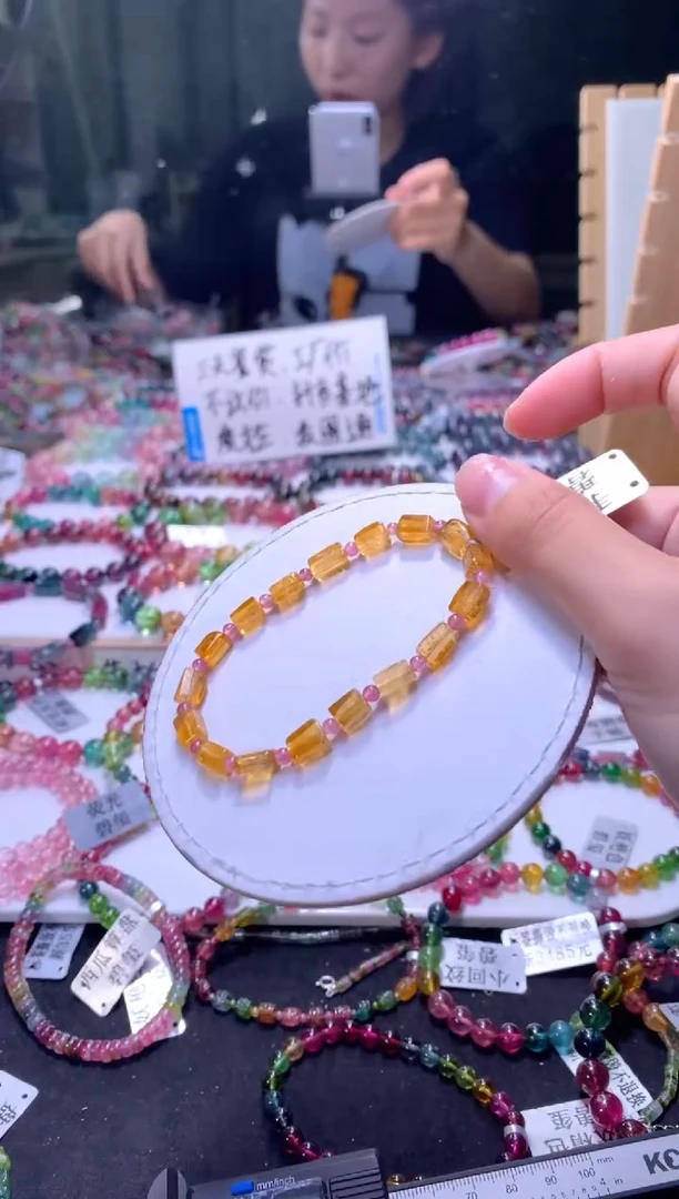 未镶嵌手串碧玺A154【天然碧玺】