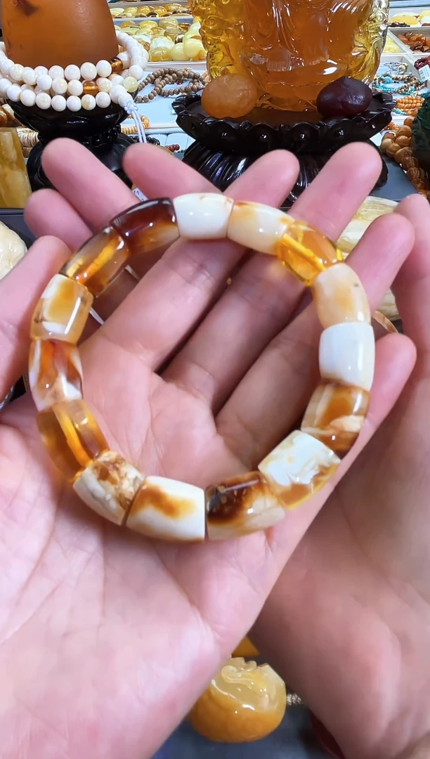 【闪购商品】琥珀手串未镶嵌马蹄蜜蜡手串