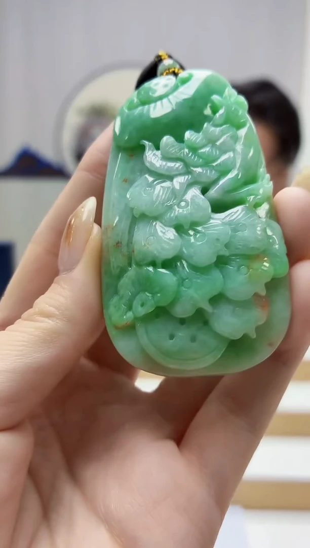 未镶嵌定制翡翠5060jw-毛货挂件101