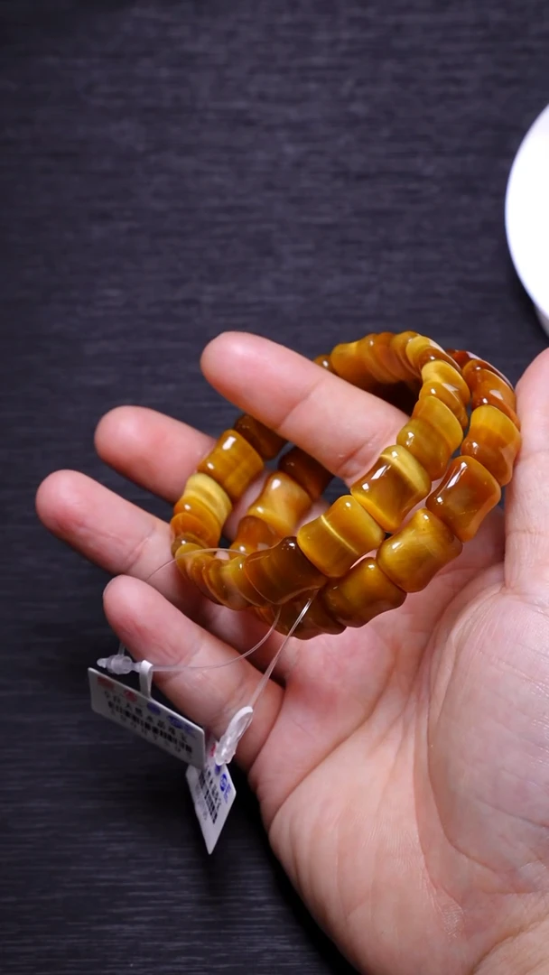 【闪购商品】木变石（虎睛石）手牌未镶嵌Q070金虎眼手牌