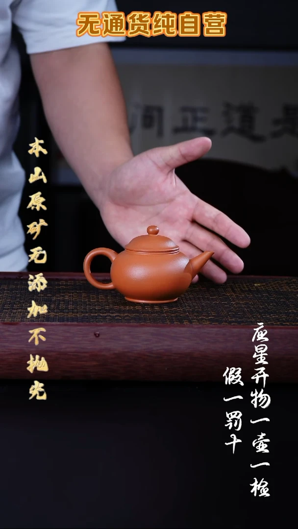 茶壶紫砂全砂朱泥 标准水平 150cc
