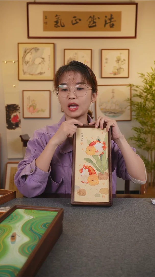 横款鹿鸣现代美术馆-岳倚竹老师作品