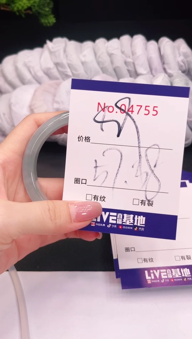 未镶嵌手镯翡翠4755