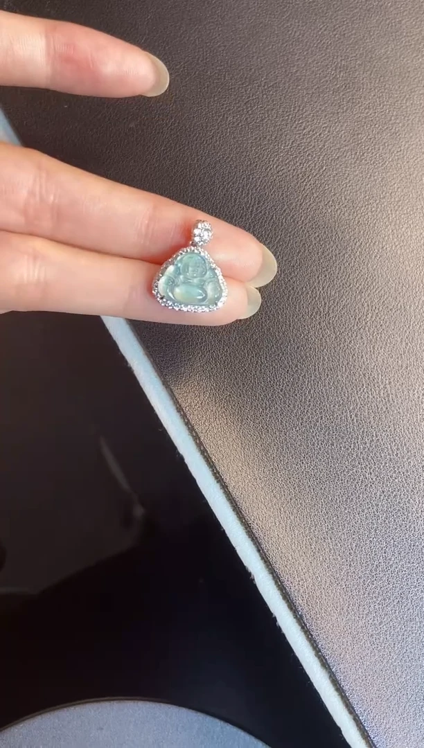 吊坠(不含链)银S925镶嵌翡翠1