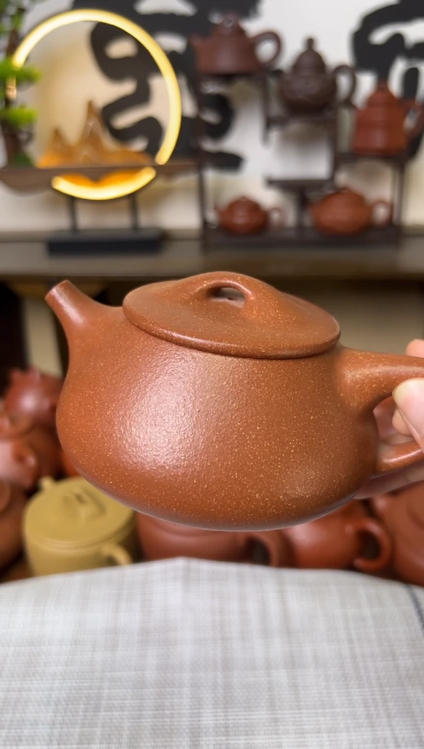 茶壶段泥黄降坡景州石瓢壶260CC