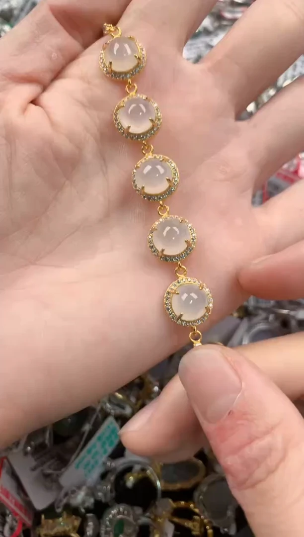 银S925镶嵌戒指翡翠2222----5