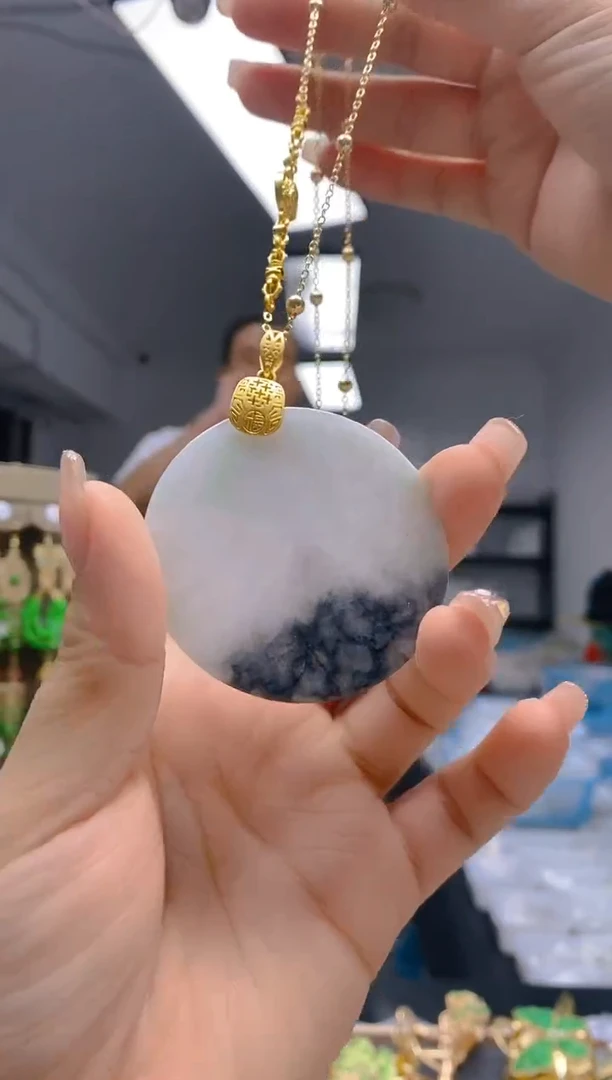 【闪购商品】翡翠耳饰合金205翡翠锁骨链