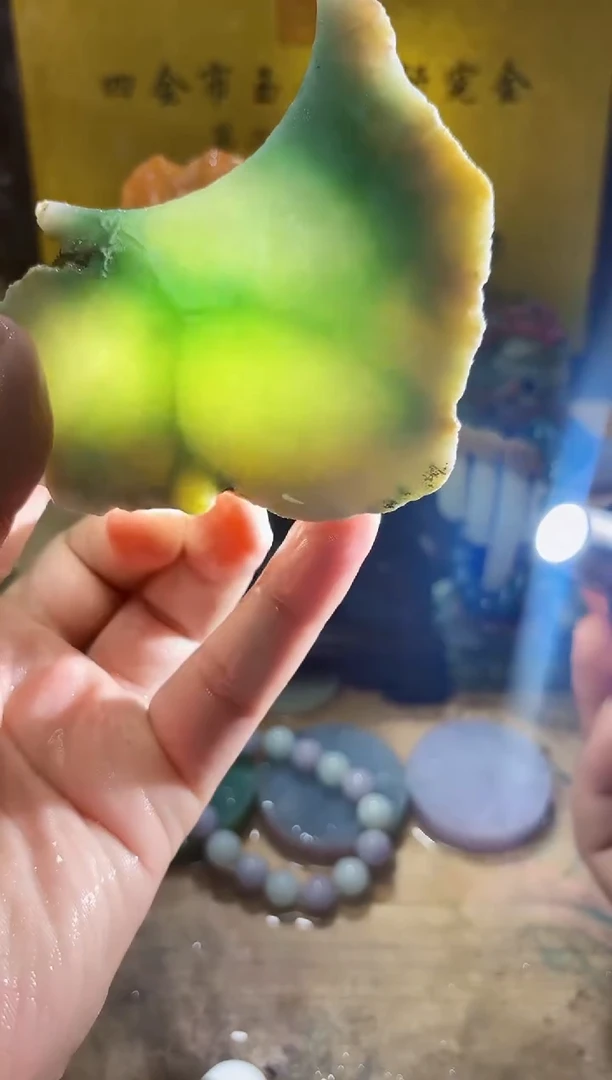 未镶嵌挂件翡翠A货常星7722