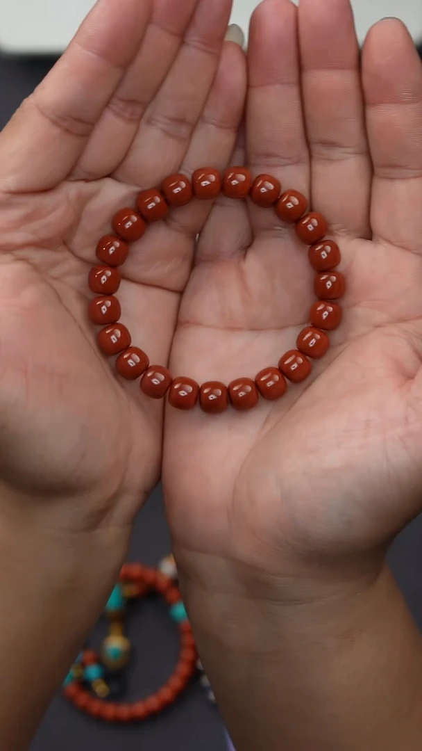 南红玛瑙手串未镶嵌用****8南红手串