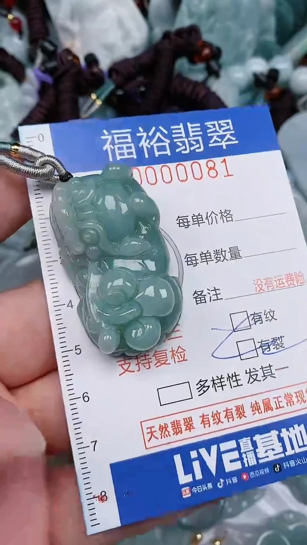 翡翠未镶嵌颈饰...0000081