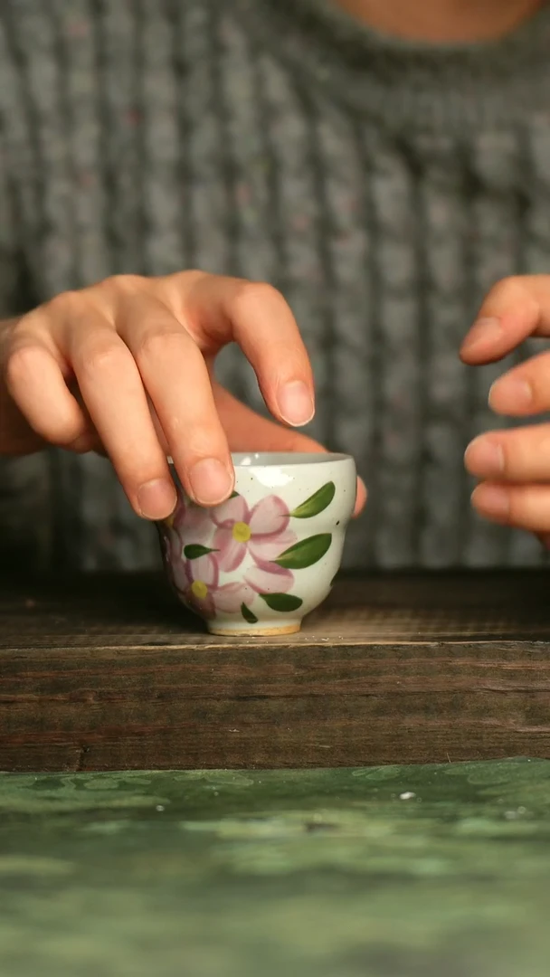 陶瓷青诗集手工手绘瓷器