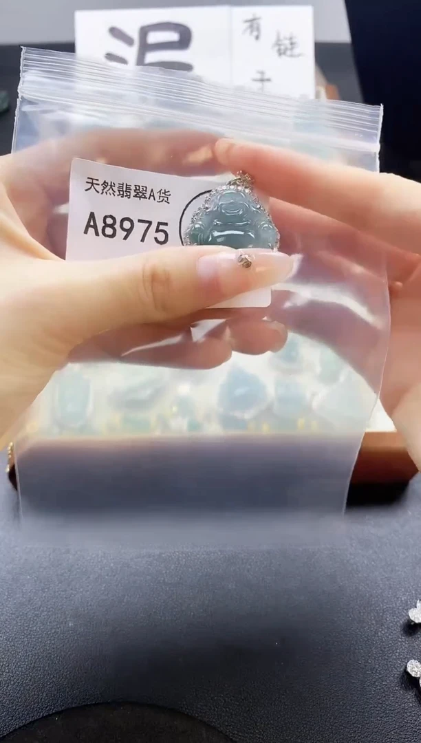 翡翠未镶嵌吊坠(赠链)天然翡翠A货