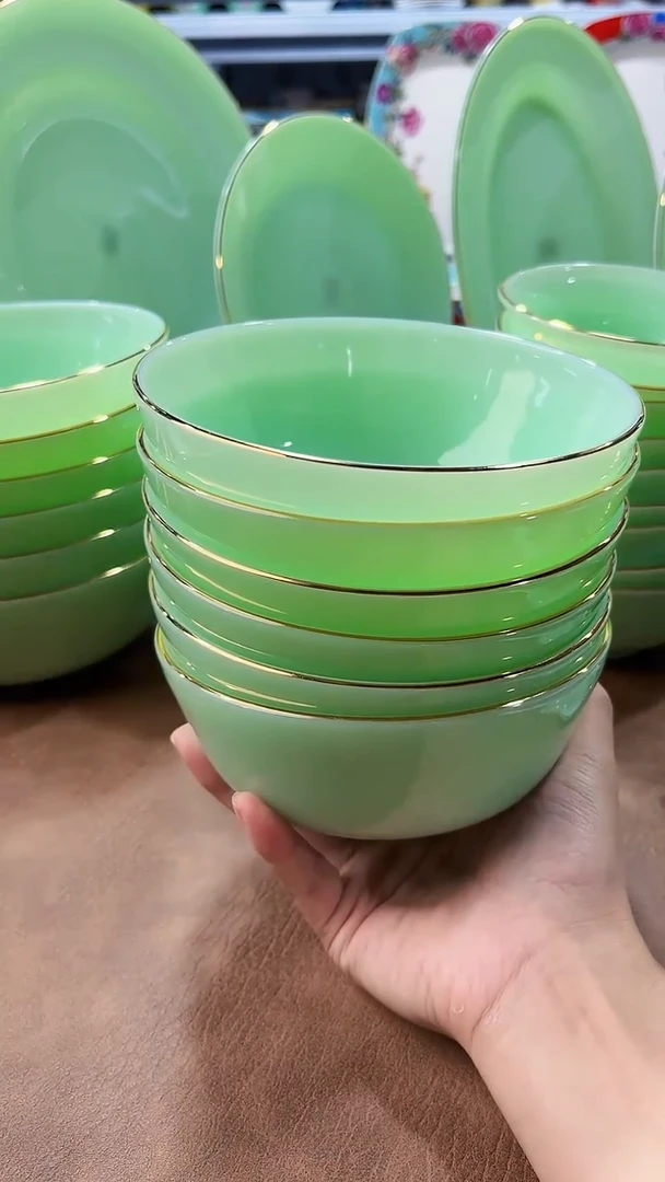 玉瓷 5.5英寸饭碗6个景德镇陶瓷