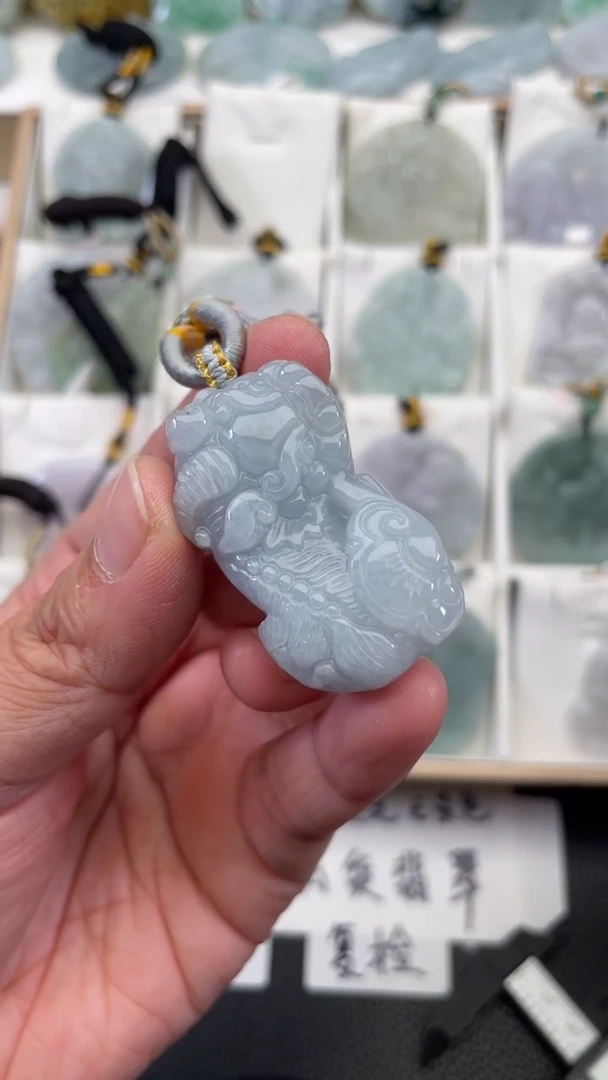 颈饰未镶嵌翡翠天然缅甸翡翠A货291