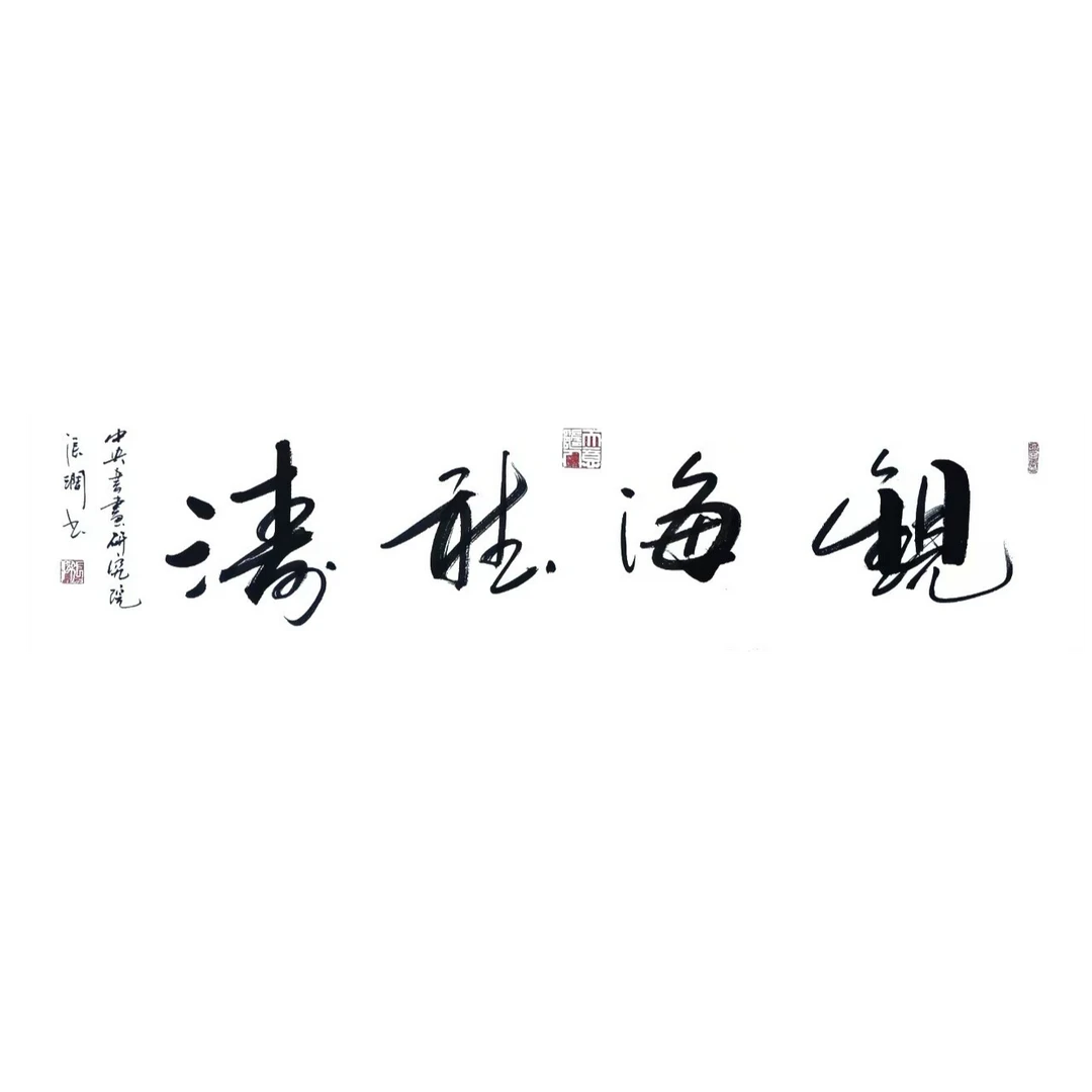 张涧院士书法 观海听涛