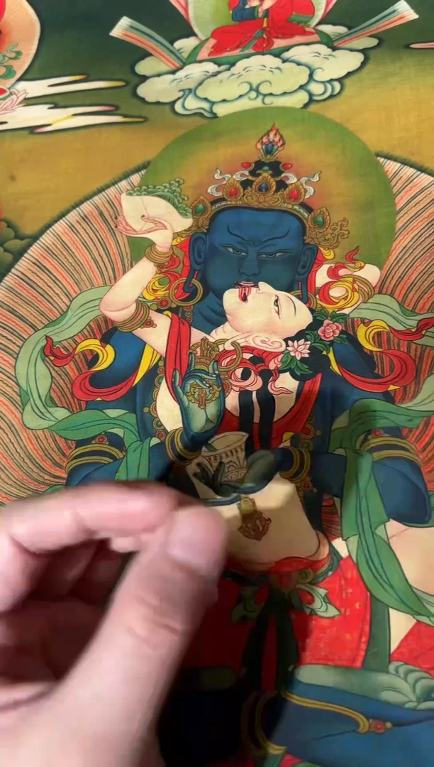 卷轴画龙妹唐卡直播tk16