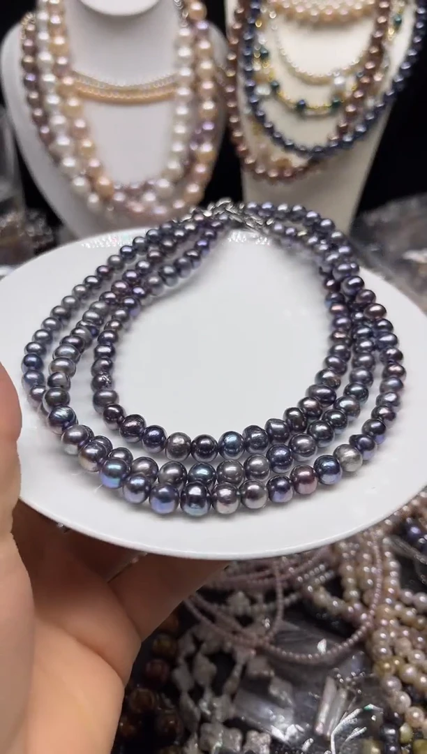 淡水珍珠未镶嵌颈饰多人