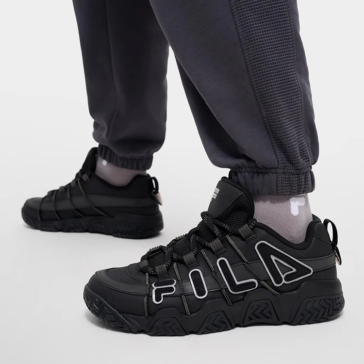 FUSION斐乐潮牌女鞋BARRICADE复古篮球鞋冬季新款面包鞋