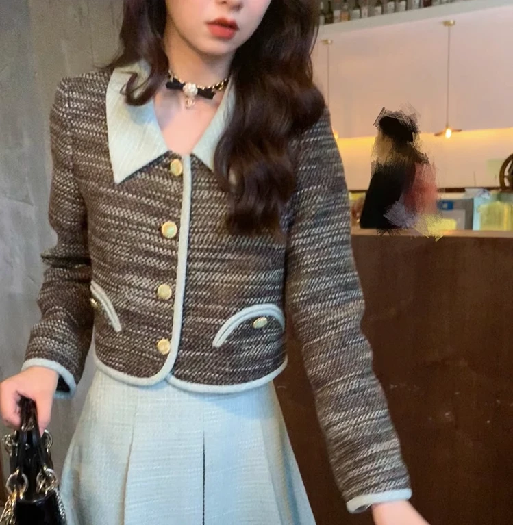 【品牌撤柜款】简约网红秋季森系休闲风小香风小外套LZ01512V