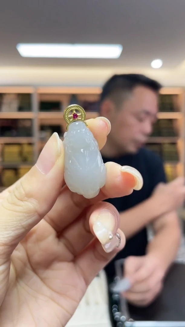 和田玉银S925镶嵌颈饰多样性发一件