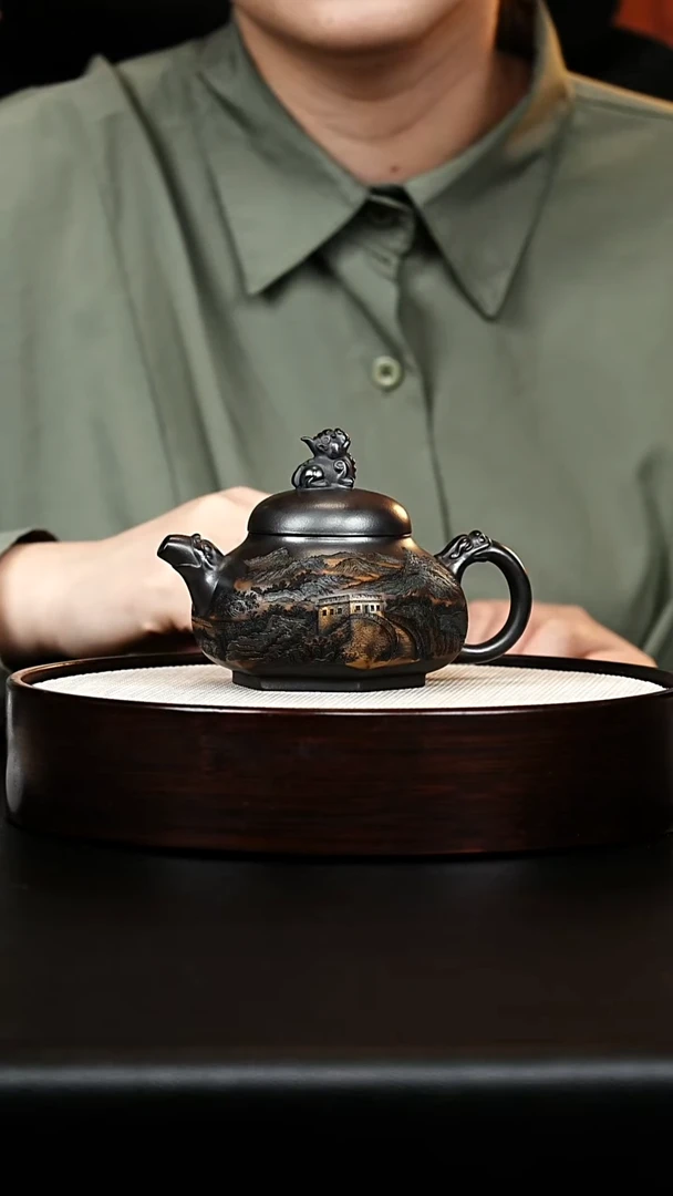 茶壶紫砂3八方龙韵