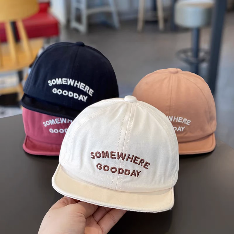 婴儿帽子春秋新款韩版薄款男童软檐宝宝棒球帽春天遮阳防风鸭舌帽