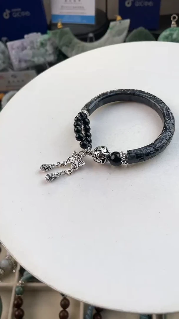 未镶嵌手链翡翠手工定制默认微瑕主播介绍为准