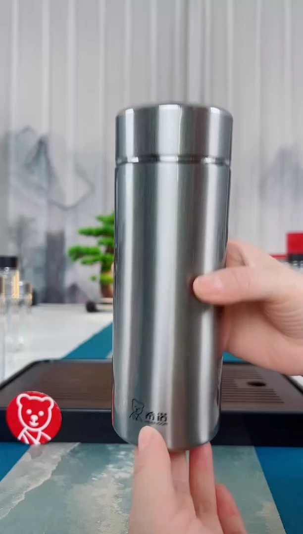 不锈钢希诺不锈钢真空保温杯400毫升 礼盒装本色 3517