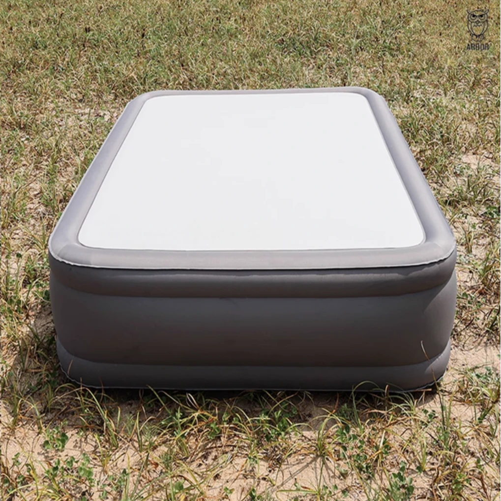 韩国ARBOR OUTDOOR猫头鹰拉丝床垫40cm高加厚充气床垫户外露营床