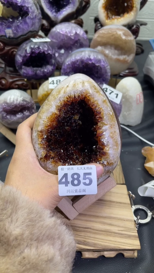 未镶嵌大型摆件（非配饰）紫晶485号龙蛋