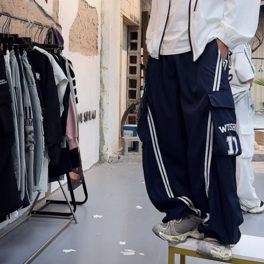 吾2025【Y】3月28日 儿童男童女童时尚藏青色百搭工装裤5180-