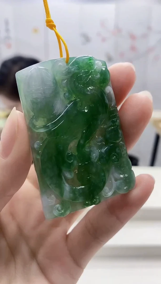 未镶嵌定制翡翠3099ry-毛货挂件107