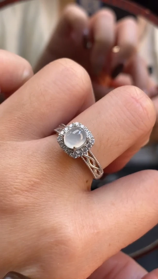 颈饰银S925镶嵌翡翠净货16045