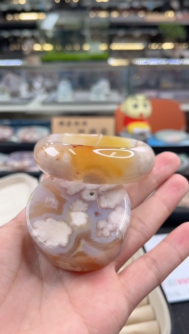 未镶嵌手镯石英质玉55圈口 （赠品镯心）3515682