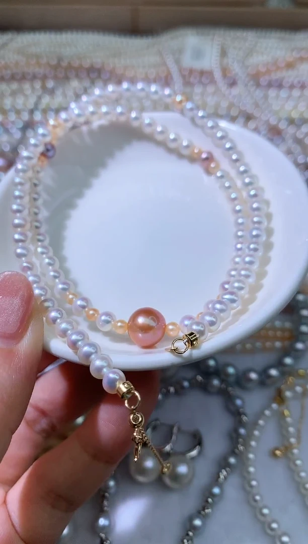 项链未镶嵌淡水珍珠项链