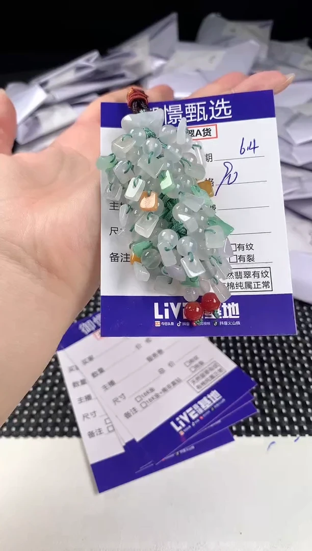 翡翠未镶嵌颈饰64